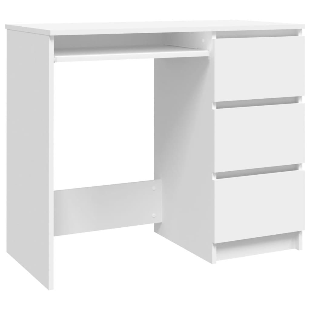 vidaXL Desk Computer Desk Office Desk Workstation with Drawer Engineered Wood