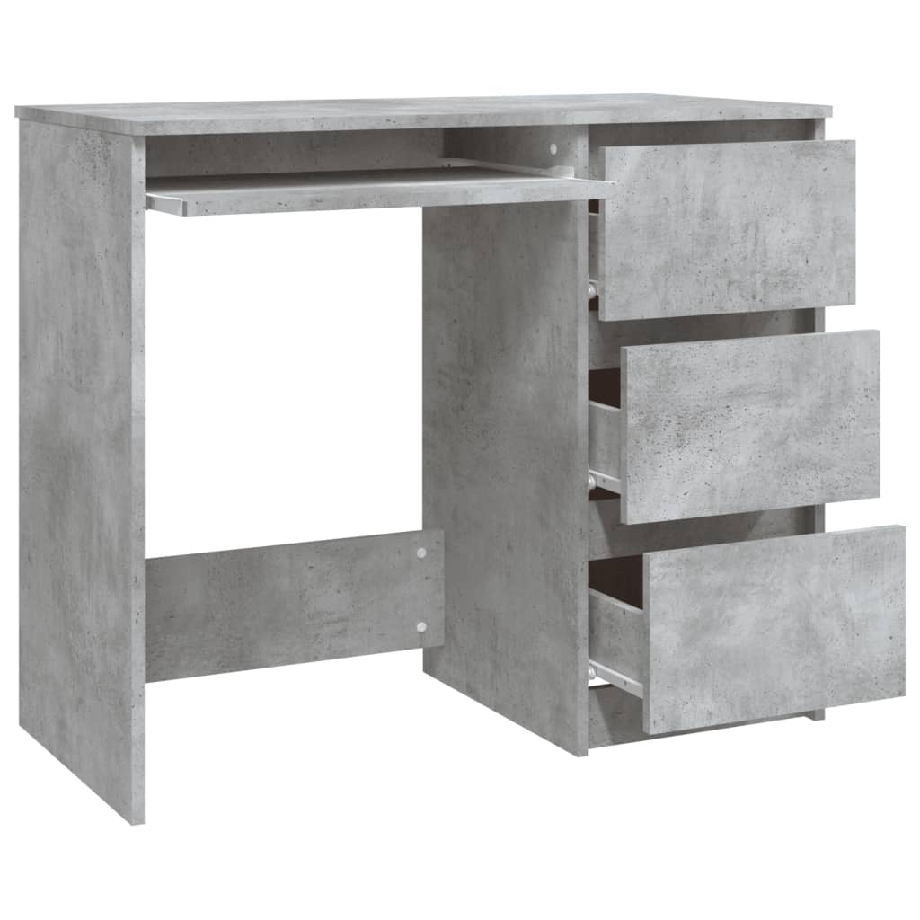 vidaXL Desk Computer Desk Office Desk Workstation with Drawer Engineered Wood
