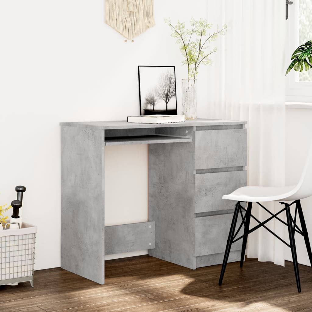 vidaXL Desk Computer Desk Office Desk Workstation with Drawer Engineered Wood