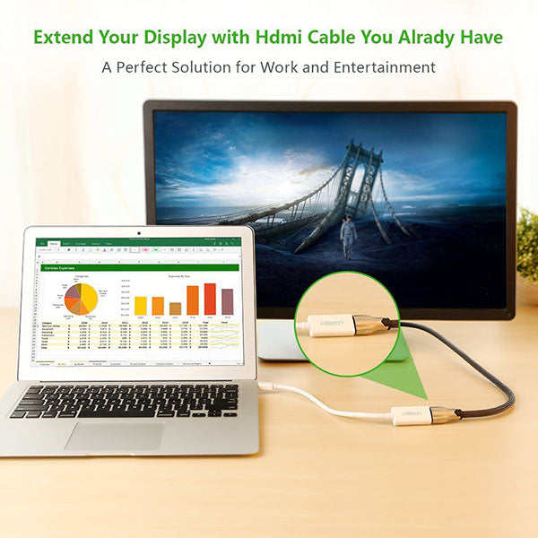 NNEDSZ Mini DP to HDMI Female converter cable 18CM (10460)-4