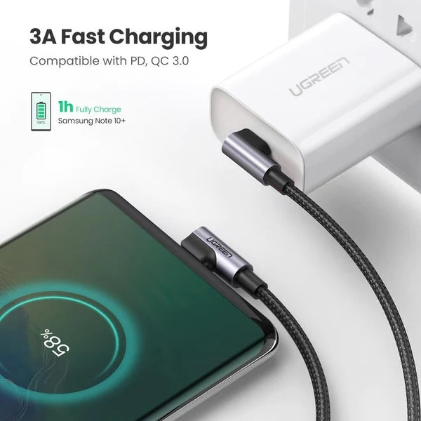 NNEDSZ 70529 60W Angle USB C to C Cable 1M-2