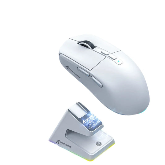 NNEOBA Tri-Mode RGB Gaming Mouse with Magnetic Charging Base-0