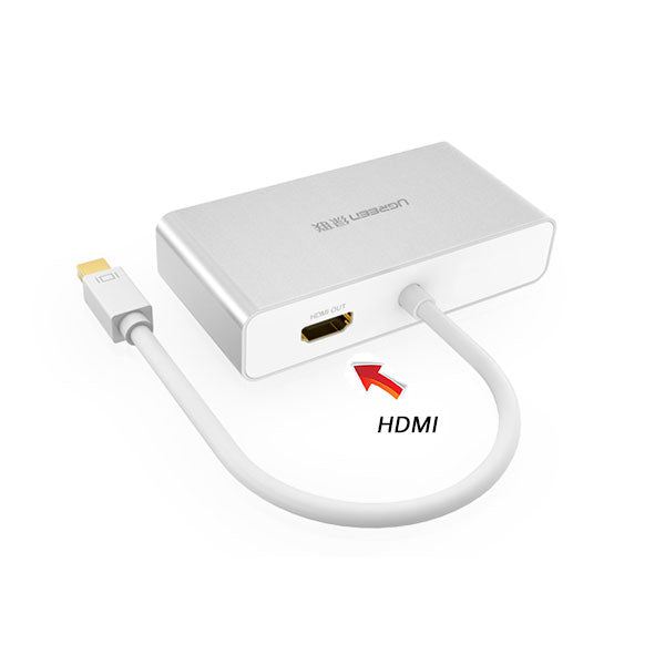 NNEDSZ 3-in-1 Mini DisplayPort to HDMI&VGA&DVI converter - white (10438)-1